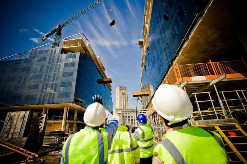 Construction site inspection, Saudi Arabia.